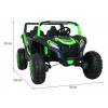 Buggy ATV Racing dla 2 dzieci Zielony + Napęd 4x4 + Pilot + Wolny Start + MP3 LED